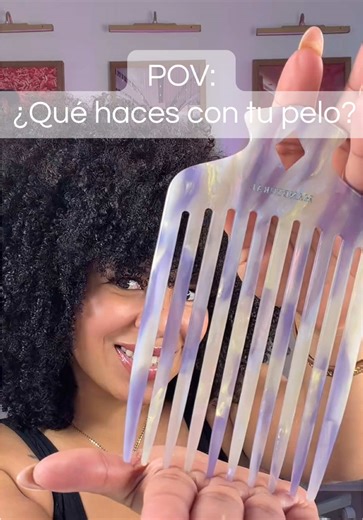 ✨ Es la segunda vez en mi vida que uso peine, yo siempre uso mis manos y blowersin difusor… Lo vi cute, y bien raro 😂 Link en mi bio, bajo “SHOPPEA CONMIGO” ✅ #puertorico🇵🇷 #tiktokcreators #girltok #curlyhair #curlyhairstyles