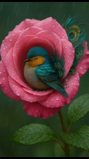 Colorful Birds ❤️ #music #flute #song #shorts #birds