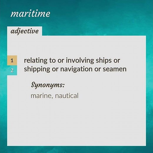 Maritime | meaning of Maritime