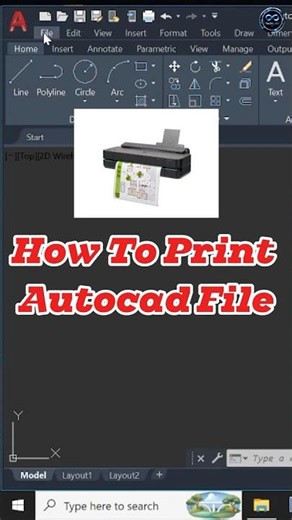 How To Print Autocad File || #infinitytechlab