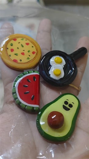 Cute little fridge magnets ❤️ | Clay fridge magnets 😍