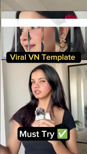 Trending VN Template for Girls 🔥 | Aesthetic Reel Edit | By Learnwithektaa #vntemplate #vneditor