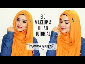 EID Makeup + Hijab Tutorial | Ramsha Sultan
