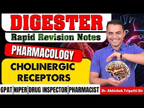D-16 | Cholinergic Receptors (PHARMACOLOGY) | Rapid revision notes #receptors #pharmacology