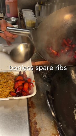 boneless spareribs x lomein #chinese #chinesefood | food