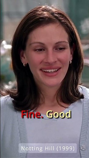 Notting Hill (1999) - Just a Girl, Asking a Boy to Love her #nottinghill #juliaroberts #hughgrant