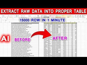 How to Convert Raw Data Into Structure Excel Table 🔥😲 #excel