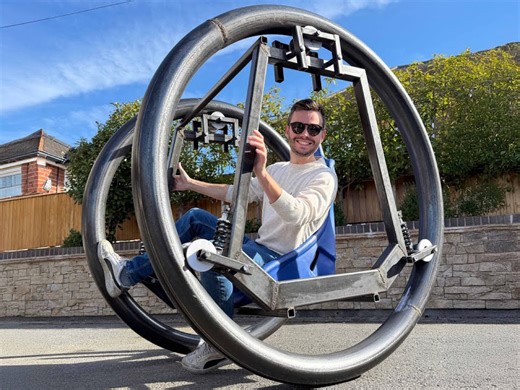 DIY Diwheel uses 60kW Motorcycle Power and Tank Steering… but will it drive? - Yanko Design