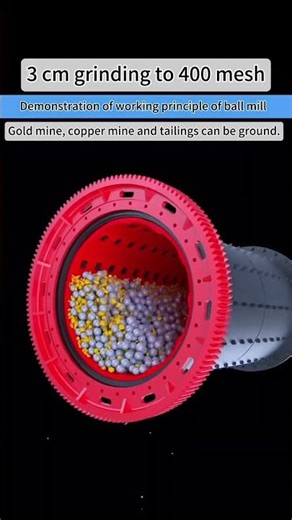 Ball mill working principle demonstration#ballmillingmachine #goldpanning #miningmachinery