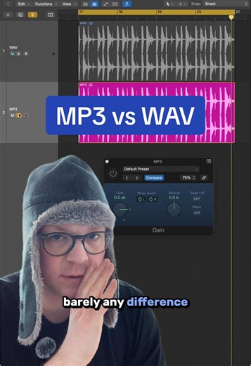 MP3 vs WAV - the epic battle that DOESNT REALLY MATTER