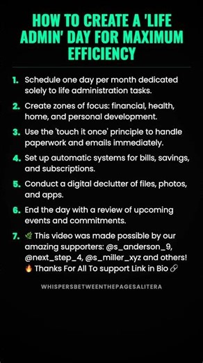 How to Create a 'Life Admin' Day for Maximum Efficiency #ad (Verify Info)