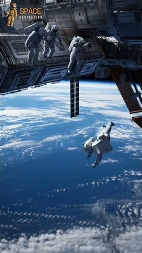 Astronaut Jumping Back to Earth 🌍🚀 #SpaceDive #ReEntry #SciFiVibes