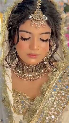 Timeless Elegance: Laiba Khan’s Nikkah LookKashee’s Signature Bridal Magic on Laiba Khan👰‍♀️✨#shots