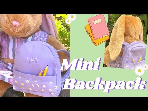 DIY Backpack for a Stuffed Animal