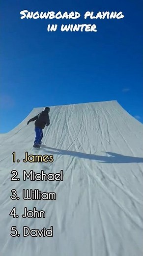 Snowboard Playing in Winter 🏂❄️ Amazing Snow Adventure #shorts