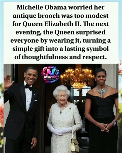 Michelle Obama Worried Her Gift Was Too Modest—The Queen's Response Was Beautiful 👑❤️#Viral #Shorts