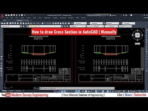 How to Draw Cross section in AutoCAD Manually and Calculate Earth work Quantities