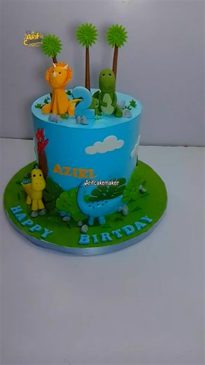 Jungle theme birthday cake 🎂 designs By arifcakemaker ☺️ #arifcakemaker #jungle #fbreels #birthday #cakeart #cakedecorating | Arifcakemaker