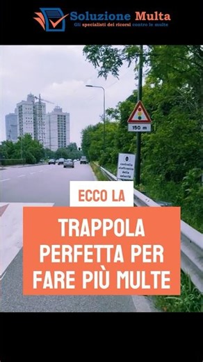 Ecco la trappola perfetta per fare più multe #autovelox #multe #codicedellastrada