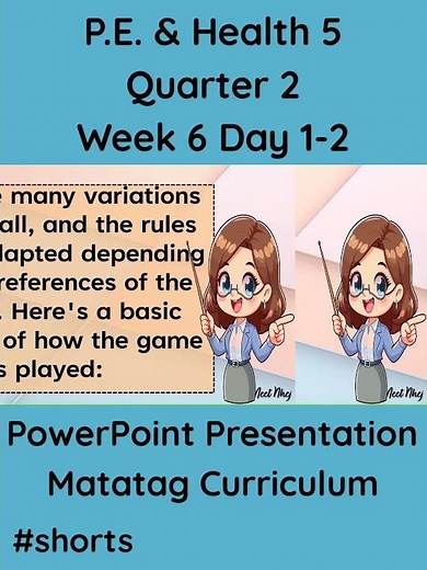 P.E. & Health 5 Matatag Curriculum PowerPoint Presentation Quarter 2 Week 6 #grade5matatag #ppt