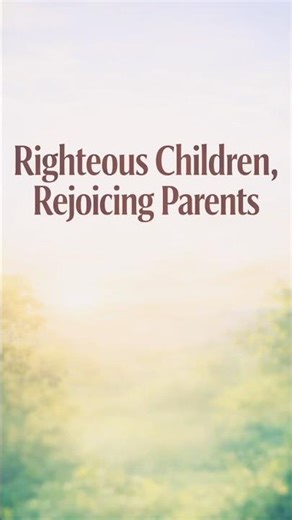 Motivational Christian | The Joy of a Righteous Child – Proverbs 23:24 #shortsfeed#motivation