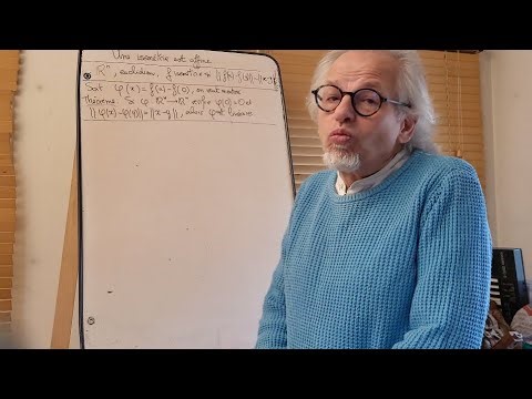 Pourquoi une isométrie est-elle une application affine?