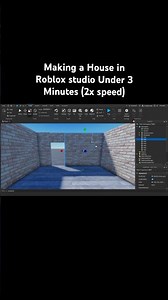 Roblox Studio house building in Under 3 minutes!