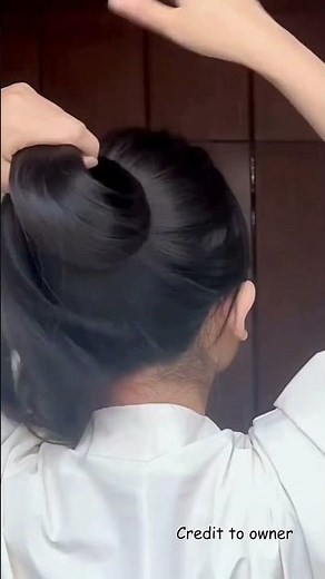Elegant Bun with Chinese Hair Stick Tutorial!#ChineseHairStick,#HairTrends