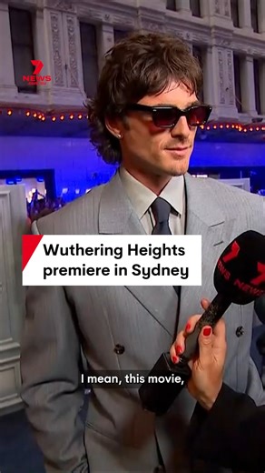 A warm welcome home indeed to the Aussie stars of Wuthering Heights! Sally Bowrey speaks to leads Margot Robbie and Jacob Elordi at the film premiere in Sydney. #wutheringheights #filmpremiere #margotrobbie #jacobelordi #sydney | 7NEWS Sydney