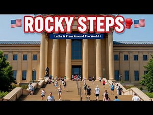 🥊 Rocky Steps & Rocky Statue | Philadelphia’s Most Iconic Landmark | Latha & Prem Around The World