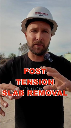 Describing the removal of a post tension slab. #Contractor #Demolition #LosAngeles #Fire.