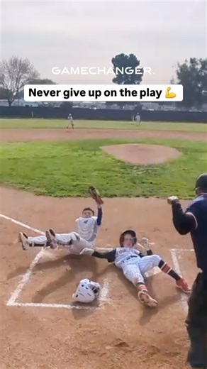 GameChanger - Youth Sports App on Instagram: "Plays at the plate are the best #baseballongamechanger"