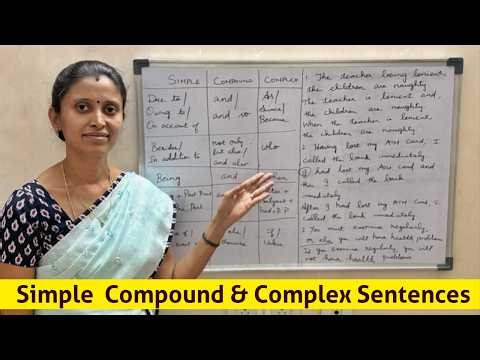 Simple Compound and Complex Sentences Part II | Advanced English | Vi's Learning Path | In Tamil