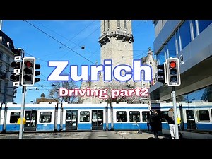 (4k) Zurich Switzerland driving by car part 2