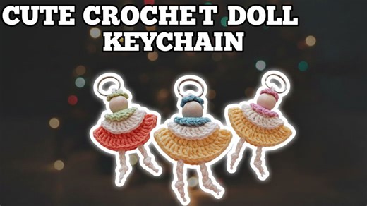 Cute crochet doll keychain | Easy & adorable DIY gift idea
