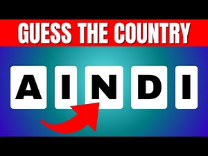 Guess the Country by Its Scrambled Name | Kids Geography Quiz 🌍