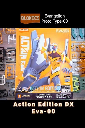 Unboxing Blokees Eva Unit-00 Action Edition DX Evangelion Proto Type-00 Plastic Modelkit ASMR Unbox