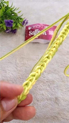 double chain using colorful thread #crochet #tutorial #handmade #rope #inspiration