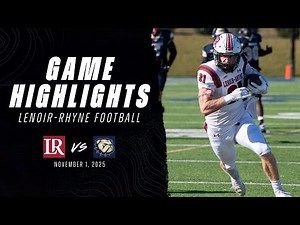 Game Highlights: Lenoir-Rhyne Football at Wingate