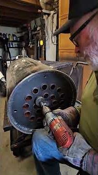 Rolling copper tubes into a boiler