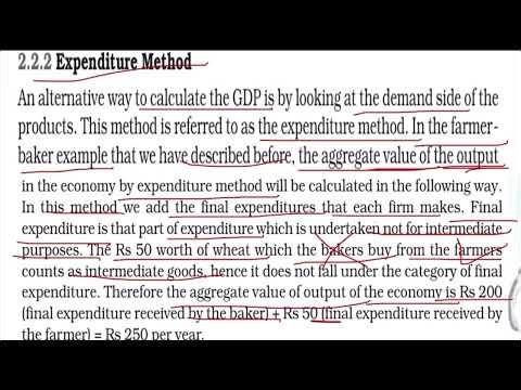 NCERT || expenditure method || class 12 macroeconomics