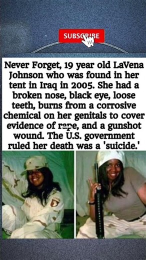 The Tragic Story of PFC LaVena Johnson & Her Family's Fight for Truth ⚖️#shorts
