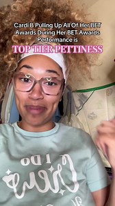 Cardi B BET Awards 2026 performance pulling out BET awards