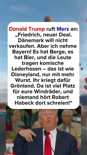 Bayern gegen Grönland? Trumps bester Deal ever 🤡