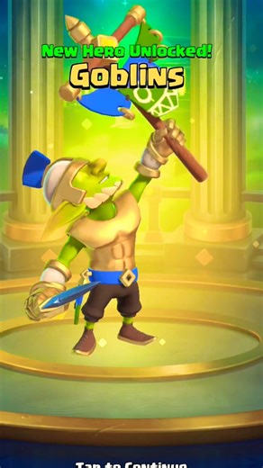 Hero Goblin Unlock #clashroyale #null #ytshorts #gaming