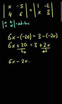 #Determinant #Equation