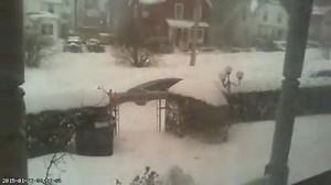 The #blizzardof2015 in Boston was real last night — with fast falling snow pounding the city at a rate of 2 to 3 inches an hour. WATCH: http://cbsn.ws/1Cdbmpq (Credit: Joshua Seigler) | CBS News