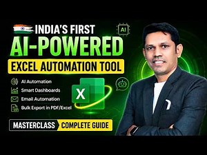 🚀 India's First AI Excel Automation Tool Masterclass | Save 10X Time with AI