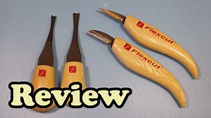 Watch Flexcut KN600 Beginner Palm and Knife Woodcarving Set Review on Amazon Live
