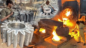 3.2M views · 30K reactions | Unbelievable! Handmade Casting & Machining of a Giant Industrial Gear | Machine & Technology | Facebook